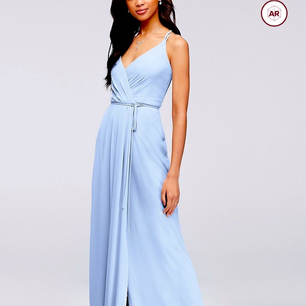 Shade Ice Blue David’s Bridal bridesmaid dress